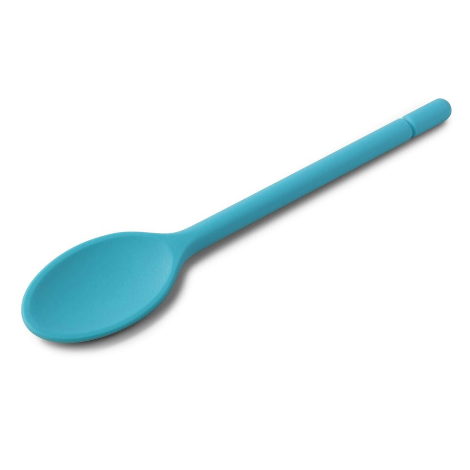 image 1 of Zeal Traditional Silicone Cook’s Spoon 30cm, Aqua Blue