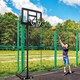 image 2 of COSTWAY 10ft Basketball Backboard Hoop 2.45M-3.05M Height Black | Standard