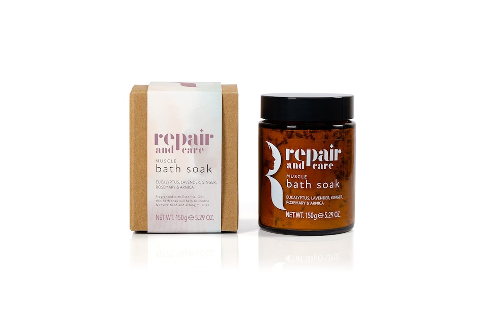 image 1 of Repair and Care Muscle Bath Soak Eucalyptus, Lavender, Ginger, Rosemary & Arnica Essential Oils 150g