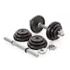 image 2 of York 20kg Cast Iron Spinlock Dumbbell Set with 14-inch Chrome Bars | Black | BLACK | 9917