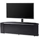 image 4 of MDA Designs Sirius 1600 Cabinet with BeamThru Remote-Friendly Gloss Black with Black Trims for Flat Screen TVs up to 65" with Mounting Arm Black