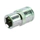 image 2 of 3/8" Imperial 6 Point 3/8" Drive Shallow Socket SAE AF Chrome Vanadium Steel