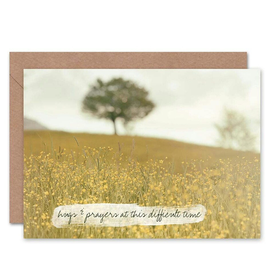 image 1 of Bereaved Hugs Prayers Sympathy Card