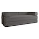 image 1 of Modern 3 Seater Sofa Bed Convertible Sofa to Bed Sherpa Fabric No Assembly Modern Living Room Furniture