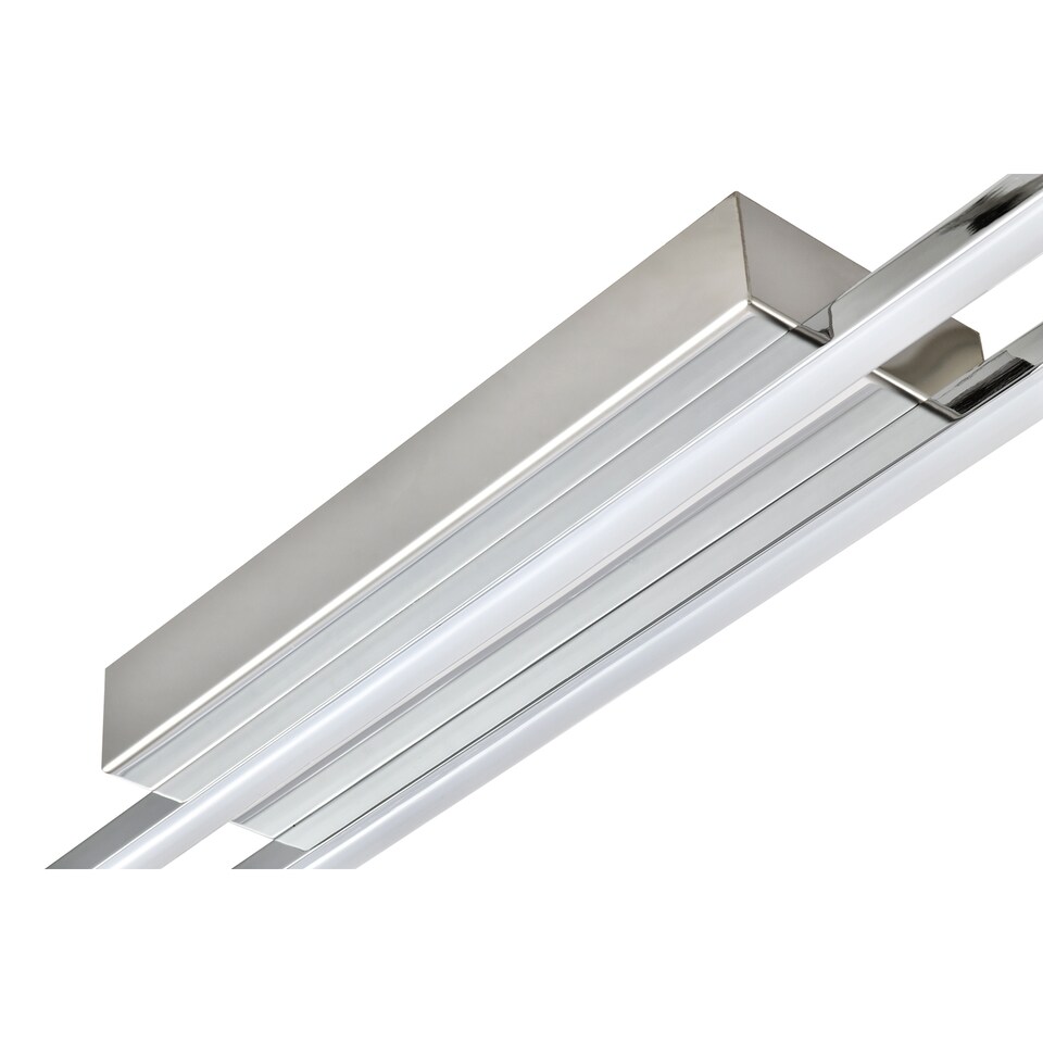 image 1 of Designer Polished Chrome LED Ceiling Strip Light Fixture for Kitchens | Chrome