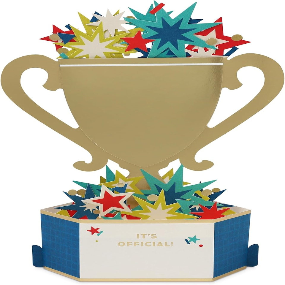 image 1 of Paper Wonder Pick a Title Customizable Pop Up Card for Mother's Day, Coach, Teacher, Grad, Nurse