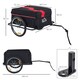 image 3 of HOMCOM Two-Wheel Bicycle Large Cargo Wagon Trailer with Folding Storage