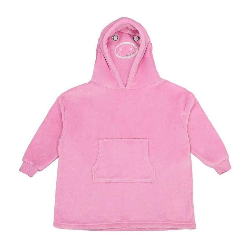 image 1 of Brand Lab Childrens/Kids Cushioned Hoodie Blanket - Pink - 5-8 Years