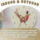 image 7 of Marco Paul 30cm Hand Painted Pheasant Clock Multi