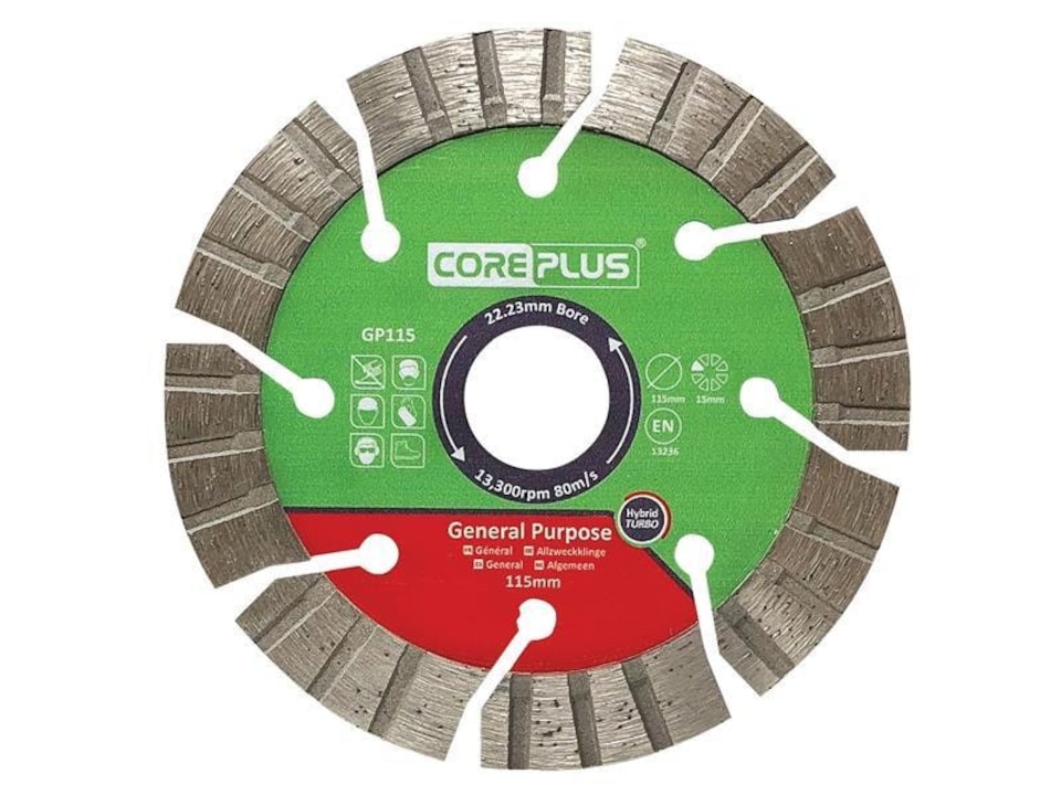 GP115 General-Purpose Hybrid Turbo Diamond Blade 115mm
