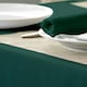 image 1 of Polyester Plain Circular Tablecloth-Dark Green-132cm