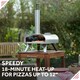 image 4 of George Foreman GFWPPO1SSPC Pizza Oven Stainless Steel 12" Wood Pellet with Paddle & Carry Bag