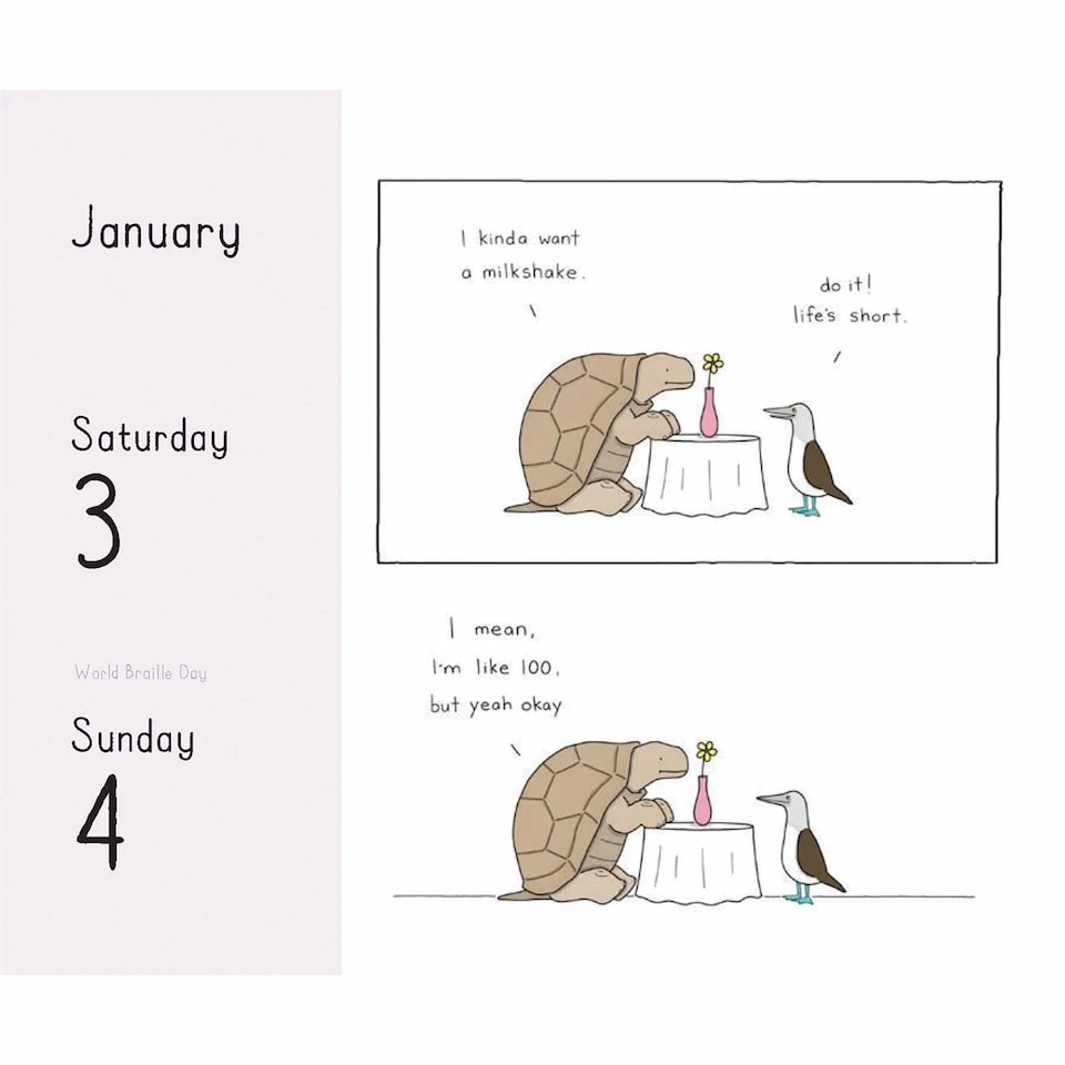 image 1 of The Little World Of Liz Climo Desk Calendar 2026, Desk Calendars, Day To View, Humour, Gift