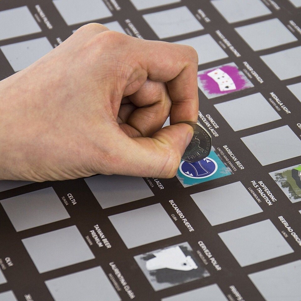 image 1 of Gift Republic 100 Beers Bucket List Scratch Poster