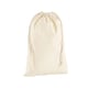image 1 of Westford Mill Premium Cotton Stuff Bag - Natural - 14cm x 20.5cm Cream | 14cm x 20.5cm