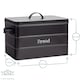 image 3 of Harbour Housewares Vintage Metal Kitchen Bread Bin Kitchen Caddy Kitchen Storage Containers Canister