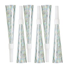 Iridescent Prismatic Horns - Pack of 6