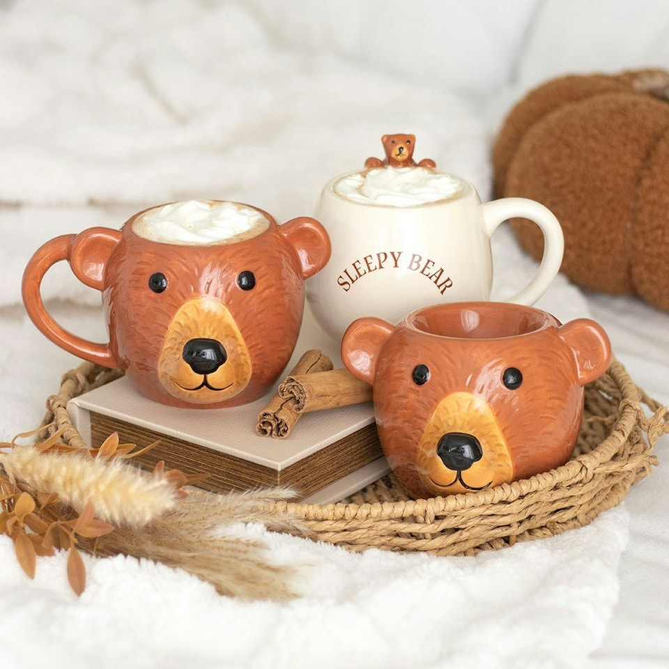 image 1 of Sleepy Bear Rounded Mug White