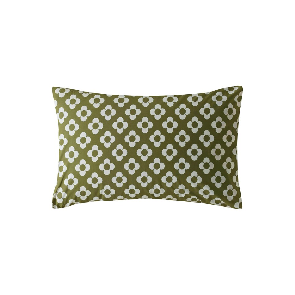 image 1 of Orla Kiely Retro Flower Stripe Pillowcase Pair