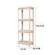 image 4 of Living and Home 4-Tier Multifunction Plastic Storage Rack, Pink Pink
