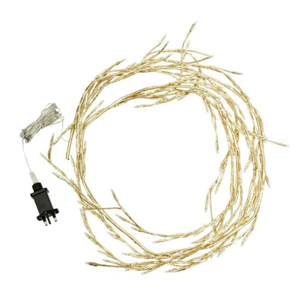 image 1 of 2.3m Light up Indoor Outdoor Christmas Vine with 144 Warm White LEDs