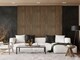 image 2 of Fuse Acoustic Wooden Reeded Wall Panel in Walnut Effect, 2.4m x 0.6m