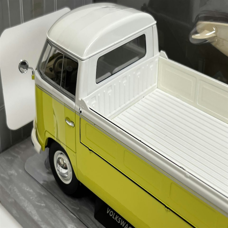 image 1 of Volkswagen T1 Pick Up 1950 Yellow & White 1:18 Scale Solido 1806706