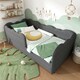 image 2 of 3ft Single Daybed Frame with Slatted Base, Multi-Functional Bed for Adults & Children