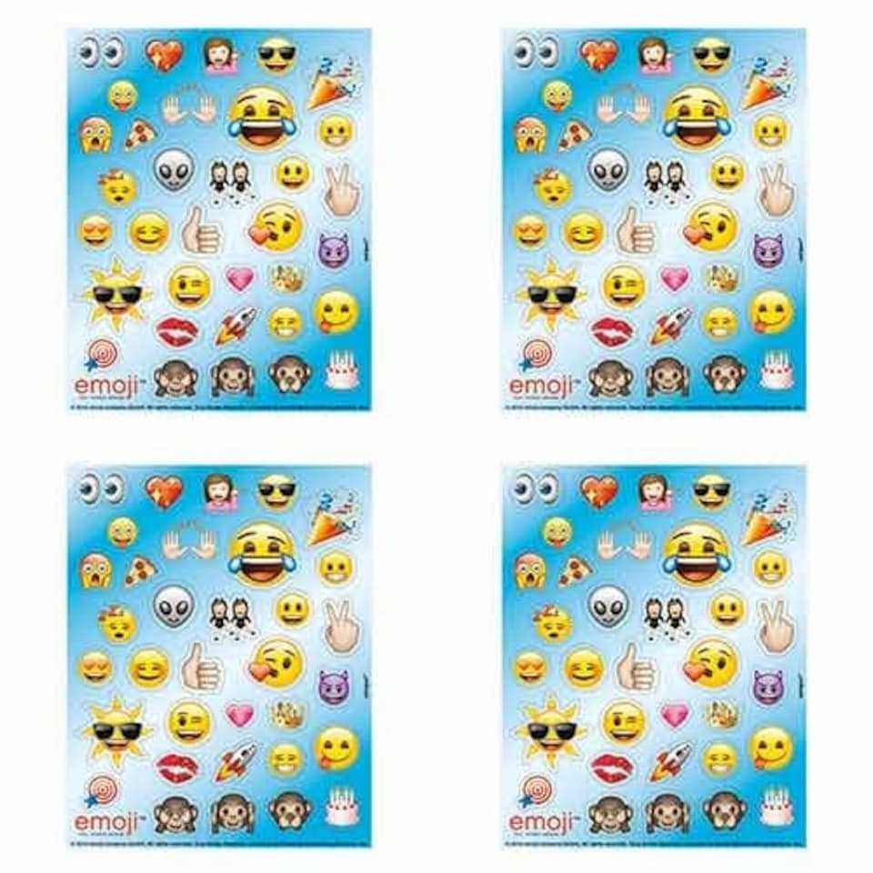 Emoji Sticker Sheets - Pack of 4