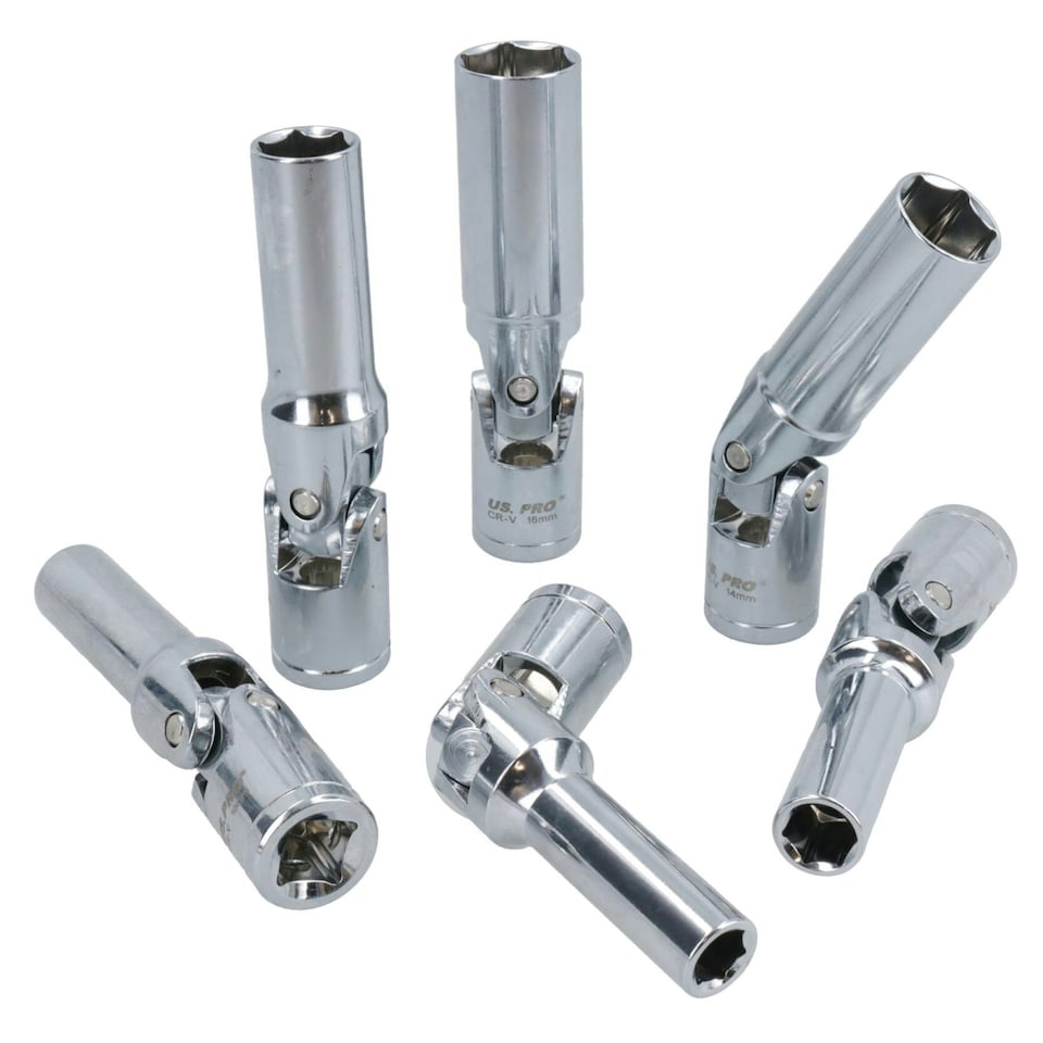 image 1 of Glow Plug Socket Set Metric 3/8 drive 6pc 8mm - 16mm