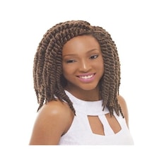 Janet Collection Noir Havana Syn Mambo Twist Braid Multi | FS1B/27 | 12 inch