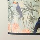 image 4 of ValueLights Daintree Medium Pastel Jungle Bamboo Drum Lamp Shade Multi