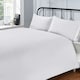 image 1 of Pure Cotton Flat Sheet 200 Thread Count Percale White | Super King