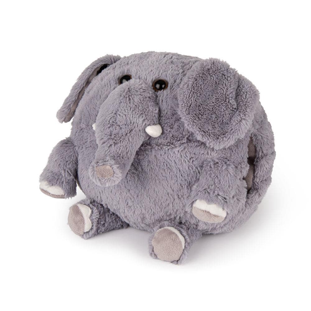 Noxxiez Elephant Animal Handwarmer Pillow Plushie in Grey