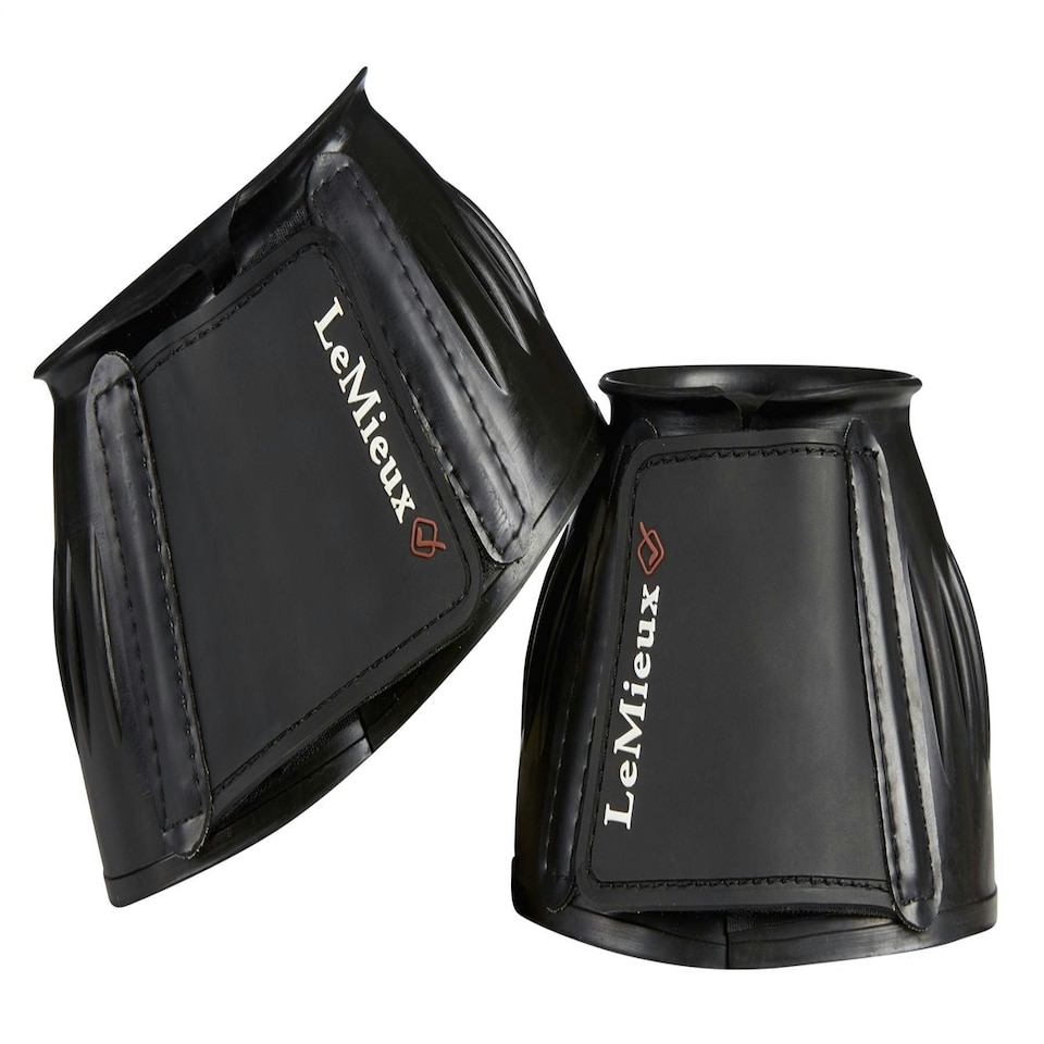 image 1 of LeMieux Rubber Bell Boots Black | Small