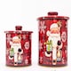 image 2 of 2 Set Red Santa Christmas Tins