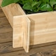 image 9 of Outsunny 3 Tier Wooden Garden Planters with Trellis for Vine Climbing Plants