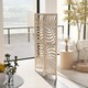image 8 of HOMCOM 3 Panel Room Divider, Detachable Privacy Screens, Natural Wood | Brown | Natural wood finish