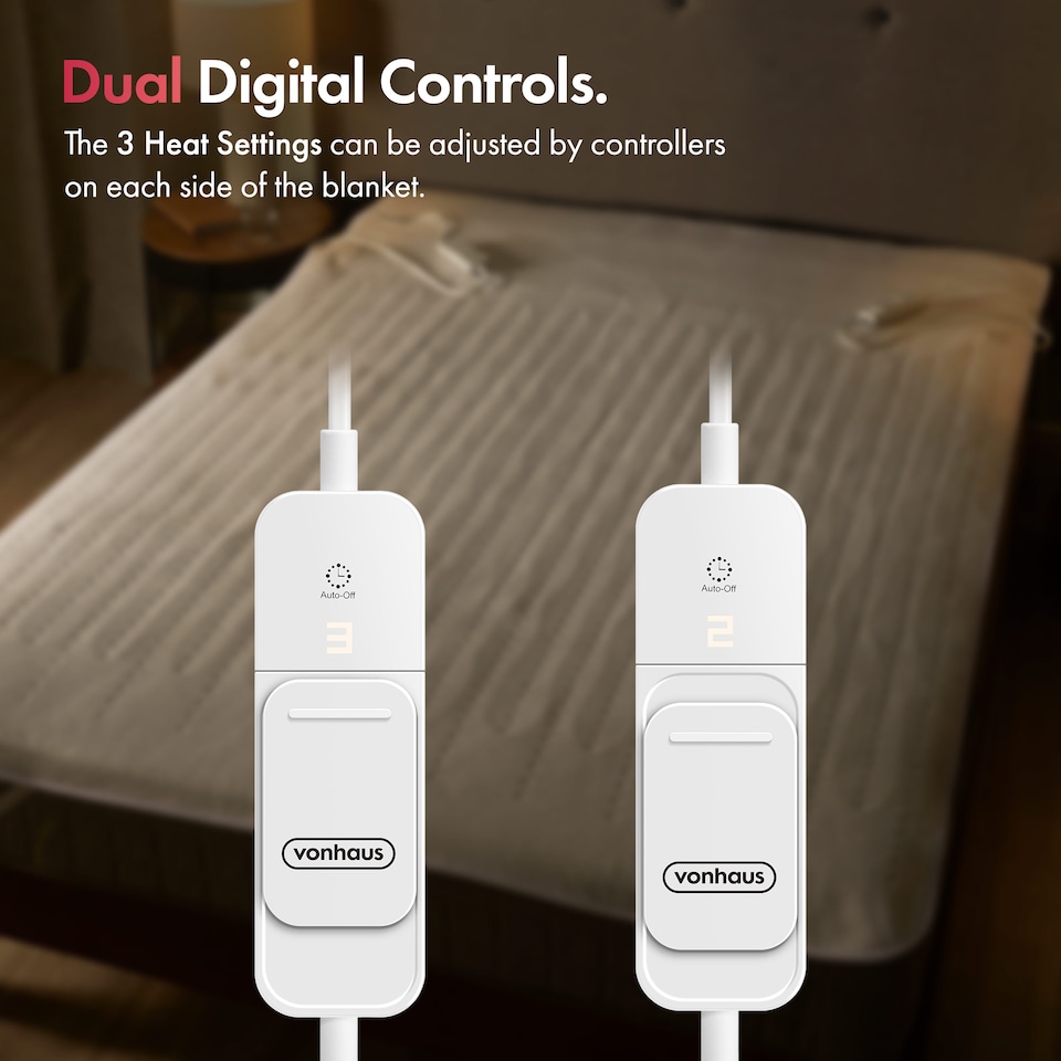 image 1 of VonHaus Electric Blanket for Double Size Bed