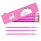 image 2 of Personalised Unicorn Box of 12 Pink HB Pencils