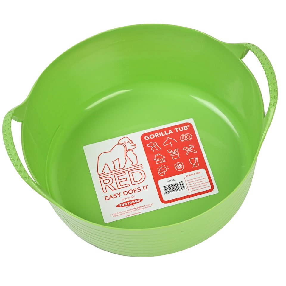 image 1 of Red Gorilla - Gorilla Tub Mini 5L - Flexible Multi-Use Shallow Bucket | Green | Pistachio