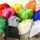 image 4 of Pack of 25 Blue Coloured 32x22cm Non-Woven Drawstring Bags | Blue
