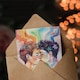 image 3 of Rainbow Love Pride Gay Couple Kiss Watercolour Birthday Card