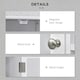image 6 of kleankin Wall Mounted Bathroom Mirror Glass Storage Cabinet Cupboard with Shelf
