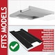 image 2 of SPARES2GO Carbon Filter for Bosch Cooker Hood Vent DHI645 DHI655 DHI665 00434229 (395mm x 196mm x 30mm)