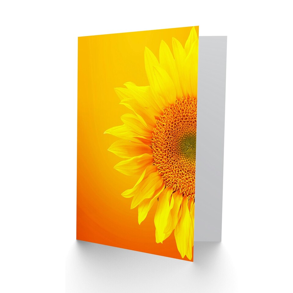 image 1 of Macro Sunflower Petals Art Blank Just to Say Card
