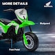 image 7 of HOMCOM Honda Licensed 6V Kids Electric Motorbike, Three Wheel Ride On Motorcycle Car with Horn, Sound, for Ages 18-36 Months - Green