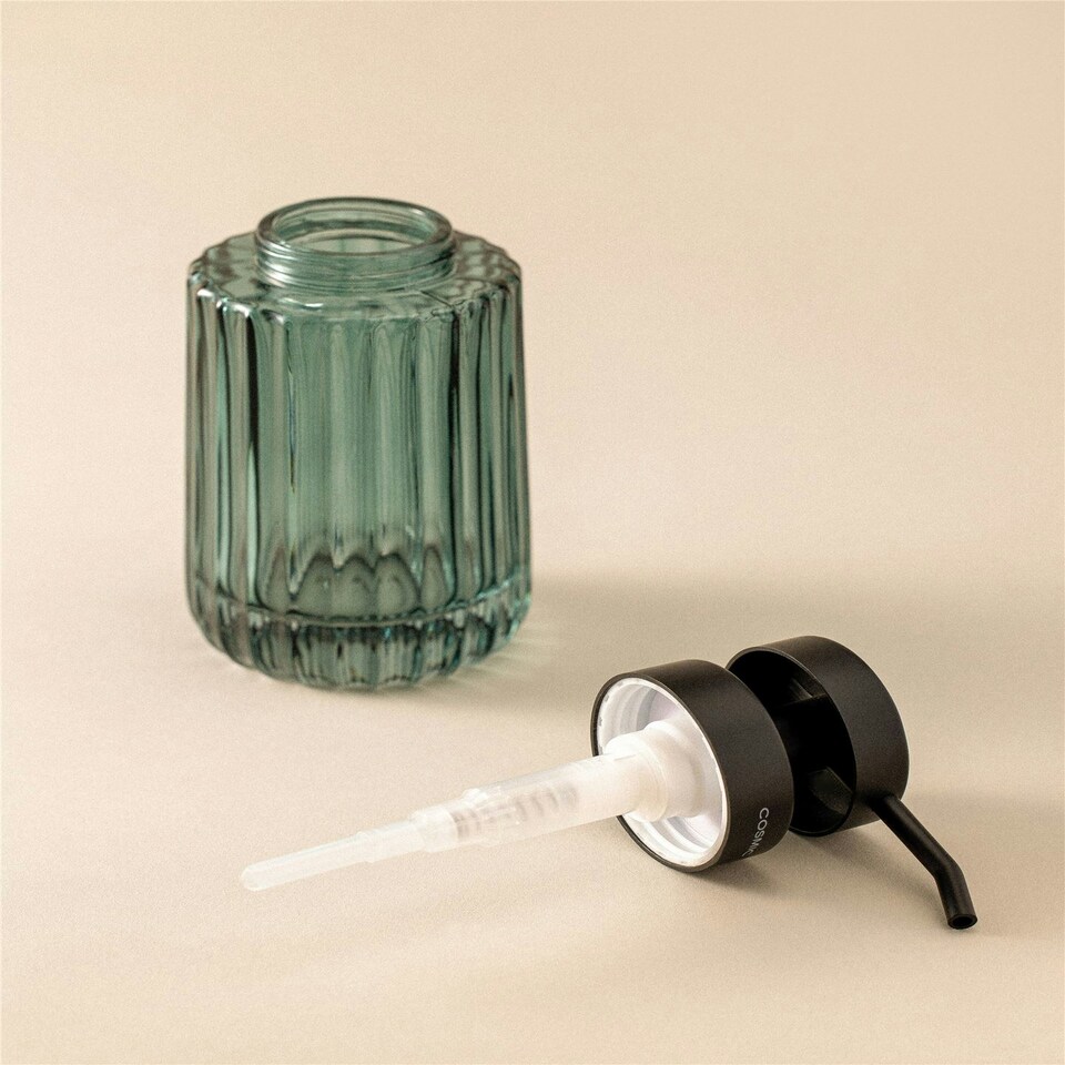image 1 of Cosmic Liquid Soap Dispenser w/ Durable Plastic for Bathroom, Bluish Green-350ml