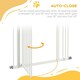 image 4 of PawHut 74-87cm Adjustable Metal Pet Gate Safety Barrier w/ Auto-Close Door White