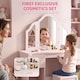 image 7 of AIYAPLAY Kids Vanity Table and Chair Set with Tri-Folding Mirror for 3+